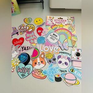 20+Colorful Sticker Pack with Fun Designs